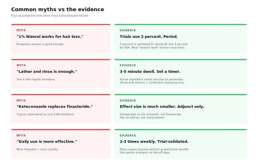 Myths vs evidence