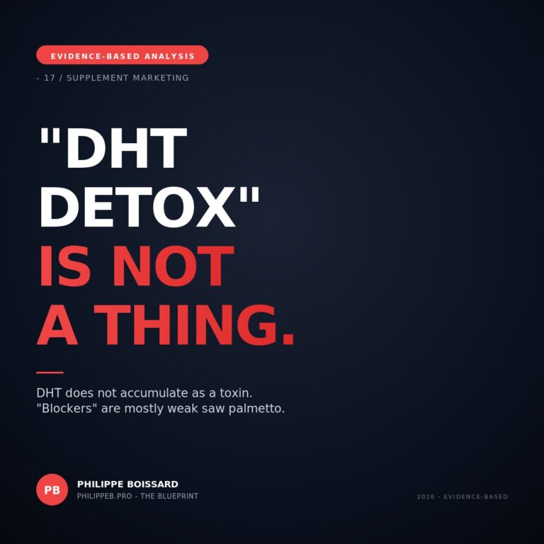 DHT detox supplement myth - hero illustration