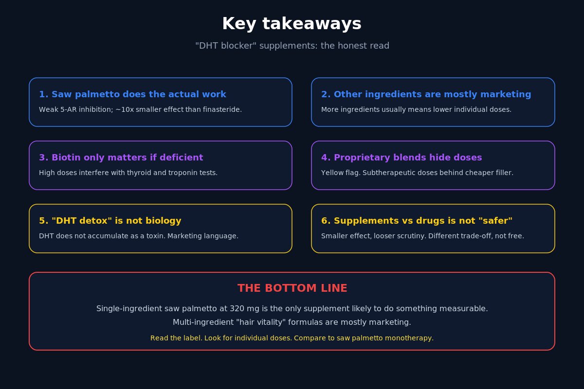 DHT detox supplement myth key takeaways and bottom line