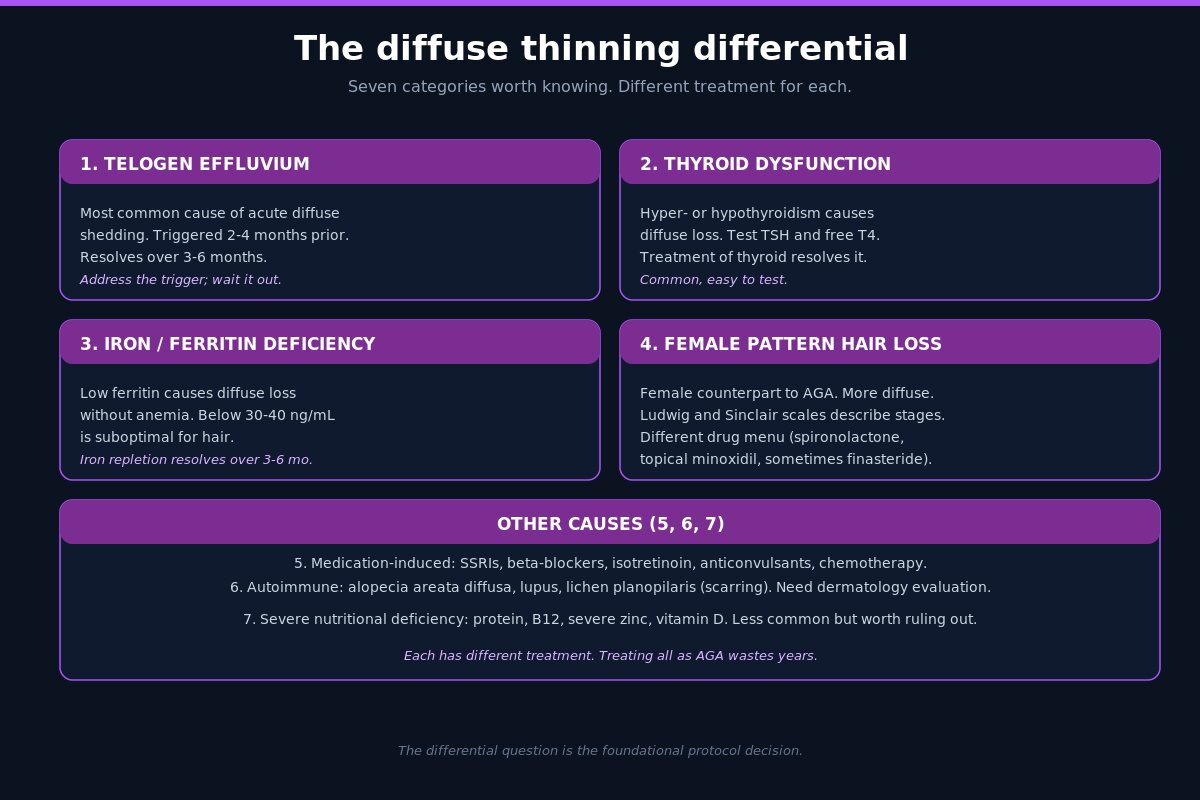 Diffuse Cause Diffuse Thinning Vs AGA: How To Tell The Difference (2026)