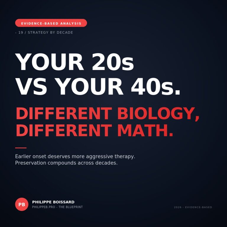 Hair loss strategy by age - 20s vs 40s hero