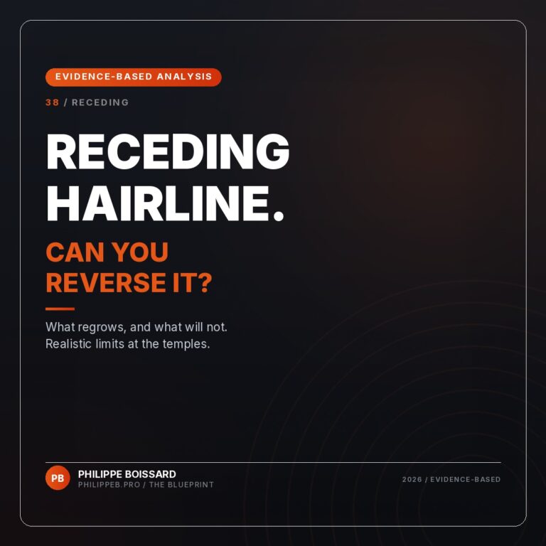 Reversing a Receding Hairline - evidence-based hair loss analysis by Philippe Boissard, philippeb.pro