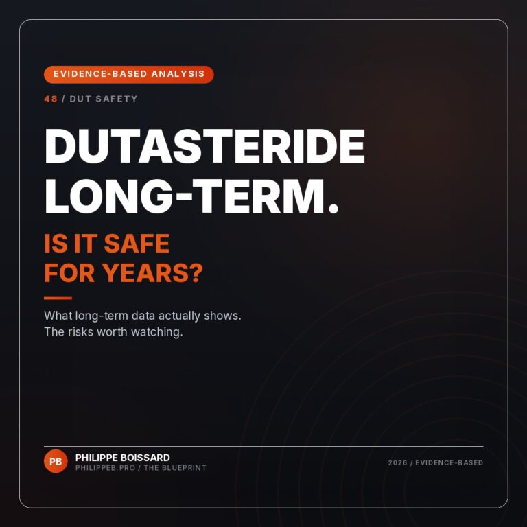Dutasteride Long-Term Safety - evidence-based hair loss analysis by Philippe Boissard, philippeb.pro